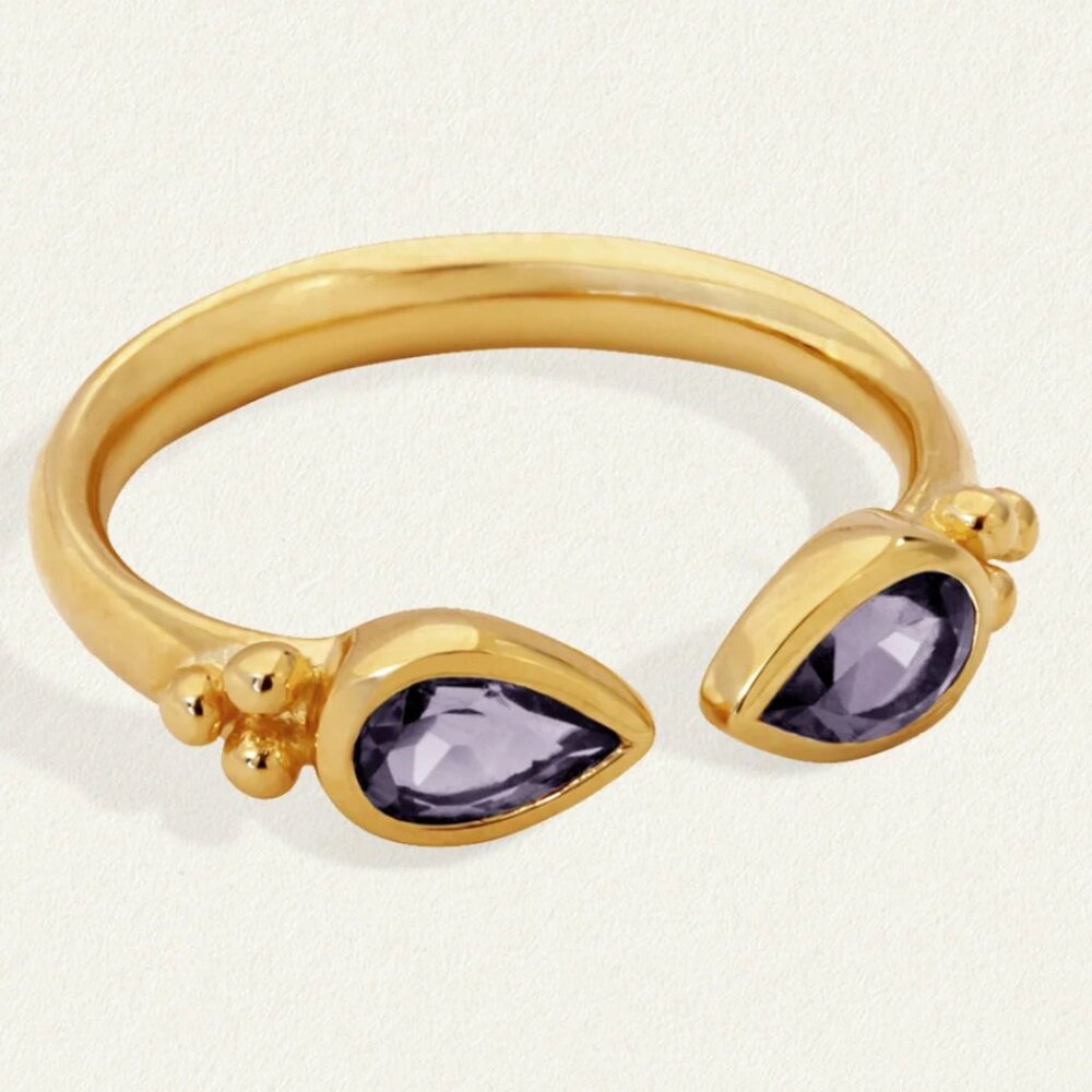 SOLD!!!!!!! Temple of the Sun Sarra amethyst ring